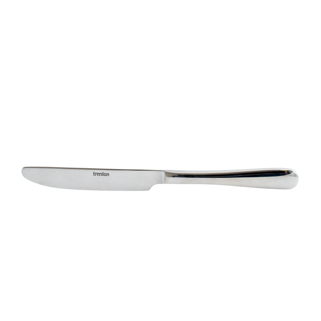 Table Knife - Cortina from Trenton. made out of Stainless Steel and sold in boxes of 12. Hospitality quality at wholesale price with The Flying Fork!