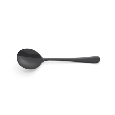 Soup Spoon - Matt Black, Austin from Amefa. Matt Finish, made out of Stainless Steel and sold in boxes of 12. Hospitality quality at wholesale price with The Flying Fork!