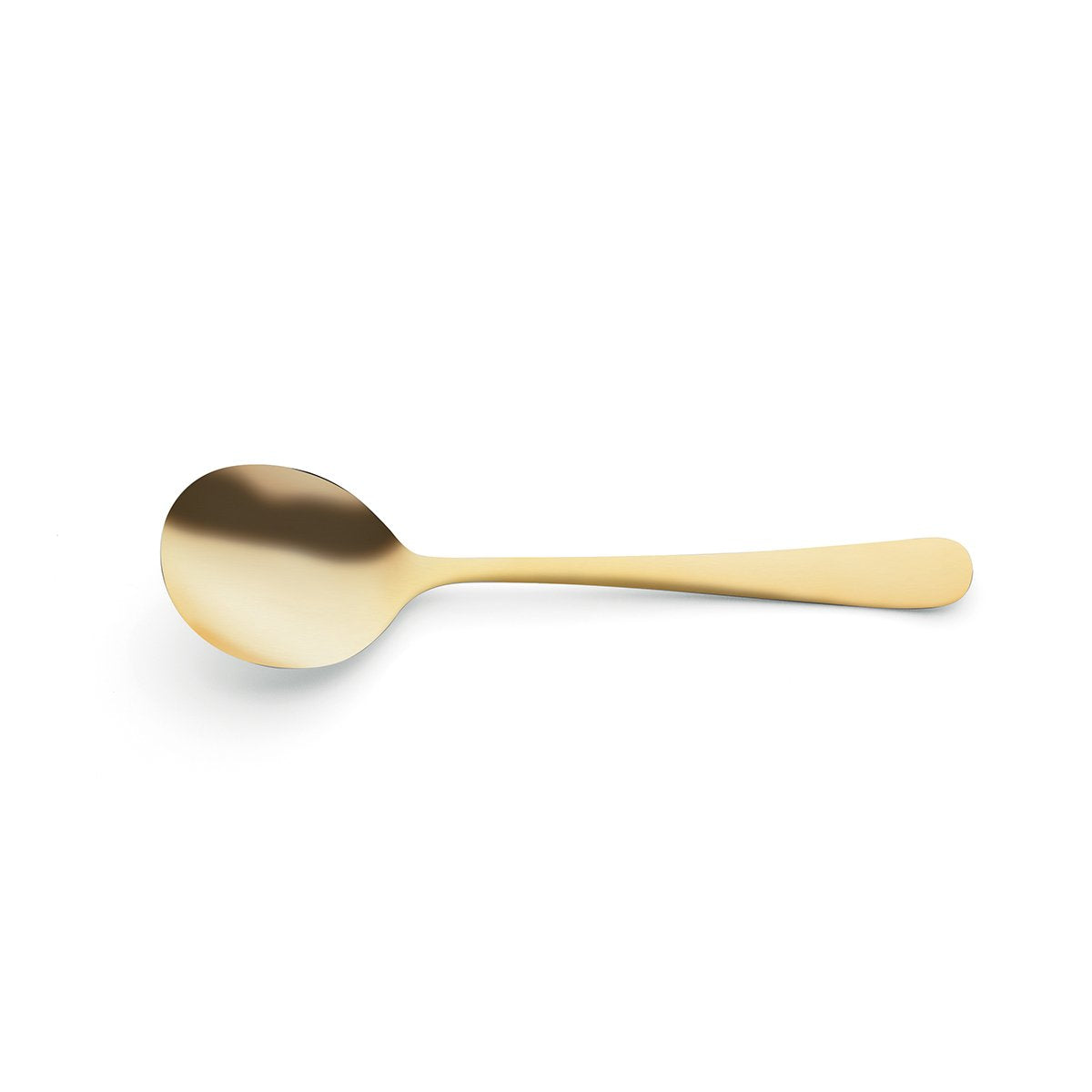 Soup Spoon - Austin Gold from Amefa. Matt Finish, made out of Stainless Steel and sold in boxes of 12. Hospitality quality at wholesale price with The Flying Fork!