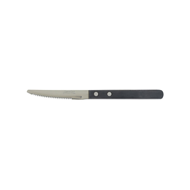 Steak Knife - Black Bakelite Hdl, 100Mm from Cavalier. Sold in boxes of 1. Hospitality quality at wholesale price with The Flying Fork! 