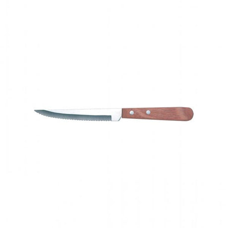 Steak Knife, Pakkawood from tablekraft. made out of Stainless Steel and sold in boxes of 12. Hospitality quality at wholesale price with The Flying Fork!