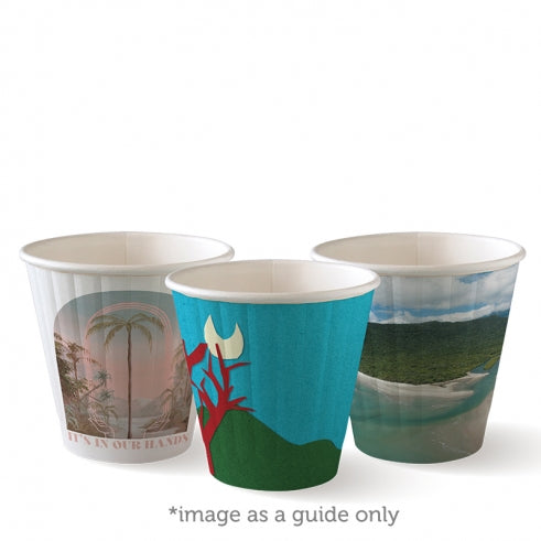 295ml / 8oz (90mm) Art Series Double Wall BioCup - 1,000/carton - art series - Carton of 1000 units