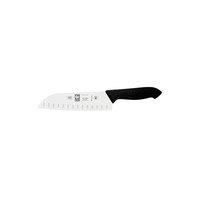 SANTOKU KNIFE - BLACK, 180mm, -GRANTON EDGE (HR85.18)