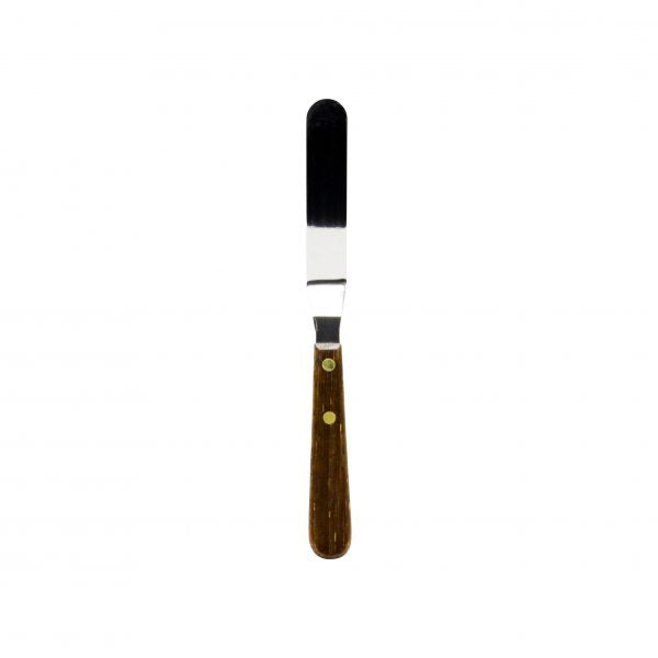 Cranked Spatula - 100mm from Chef Inox. made out of Stainless Steel and sold in boxes of 1. Hospitality quality at a wholesale price with The Flying Fork!