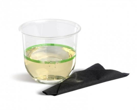Clear Bio-cup Tumbler - 360ml (150ml Pour Line) - Sleeve of 50 units