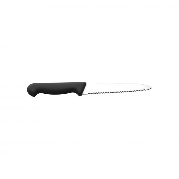Tomato Knife - 130mm, Serrated Blade from Ivo. made out of Stainless Steel and sold in boxes of 1. Hospitality quality at wholesale price with The Flying Fork!