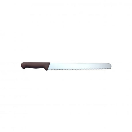 Serrated Slicer - 300mm, Brown from Ivo. made out of Stainless Steel and sold in boxes of 1. Hospitality quality at wholesale price with The Flying Fork!