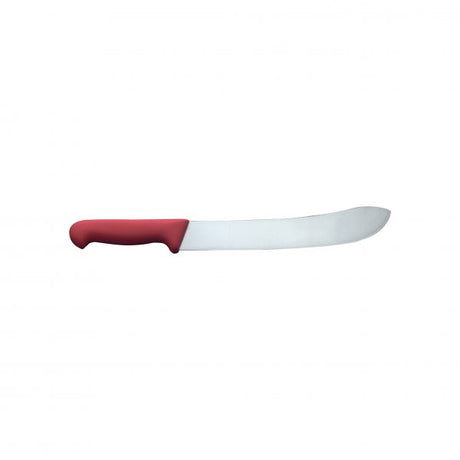 Butchers Knife - 250mm, Red from Ivo. made out of Stainless Steel and sold in boxes of 1. Hospitality quality at wholesale price with The Flying Fork!