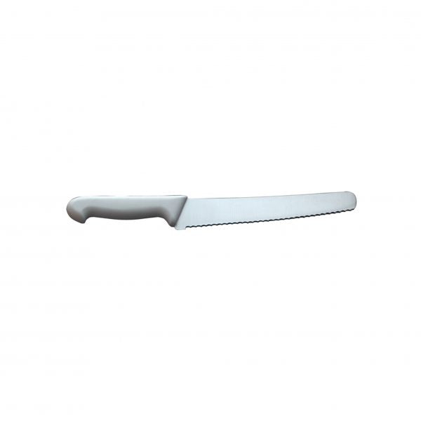 Bread Knife - 200mm, White from Ivo. made out of Stainless Steel and sold in boxes of 1. Hospitality quality at wholesale price with The Flying Fork!
