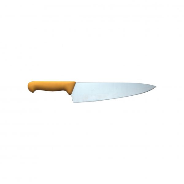 Chefs Knife - 250mm, Yellow from Ivo. made out of Stainless Steel and sold in boxes of 1. Hospitality quality at wholesale price with The Flying Fork!