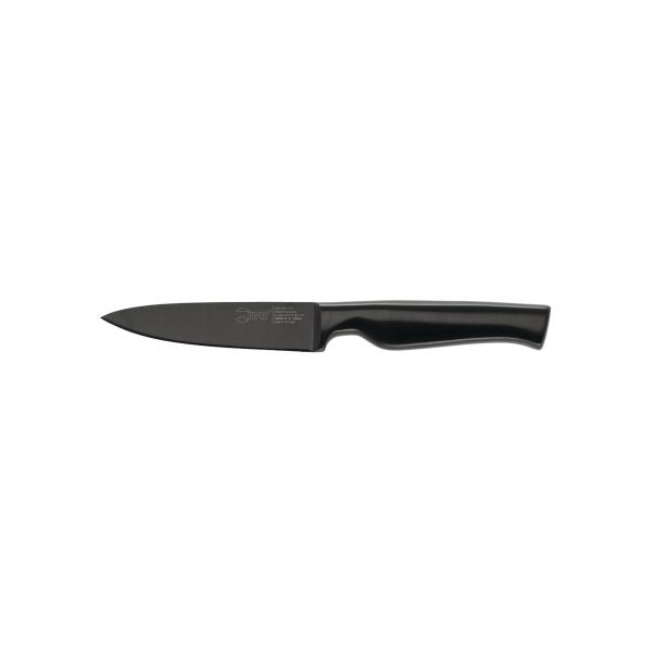 Paring Knife - 100mm, Virtu, Black from Ivo. made out of Stainless Steel and sold in boxes of 1. Hospitality quality at wholesale price with The Flying Fork!