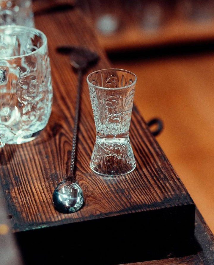 Jigger, Tattoo Clessidra Double, 30/60Ml