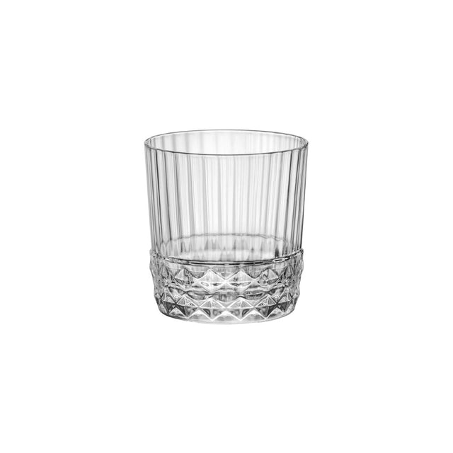 America 20's - D.O.F 370Ml Tumbler from Bormioli Rocco. Fine rim, made out of Glass and sold in boxes of 6. Hospitality quality at wholesale price with The Flying Fork!