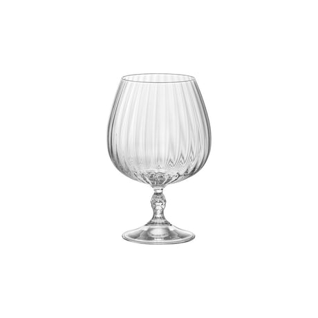 America 20's - Cognac 650Ml from Bormioli Rocco. Fine rim, made out of Glass and sold in boxes of 6. Hospitality quality at wholesale price with The Flying Fork!