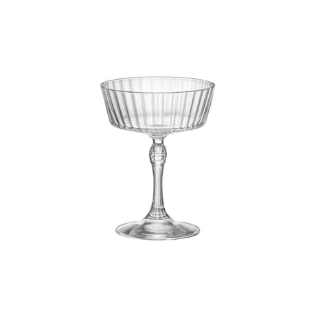 America 20's - Fizz 275Ml from Bormioli Rocco. Fine rim, made out of Glass and sold in boxes of 6. Hospitality quality at wholesale price with The Flying Fork!