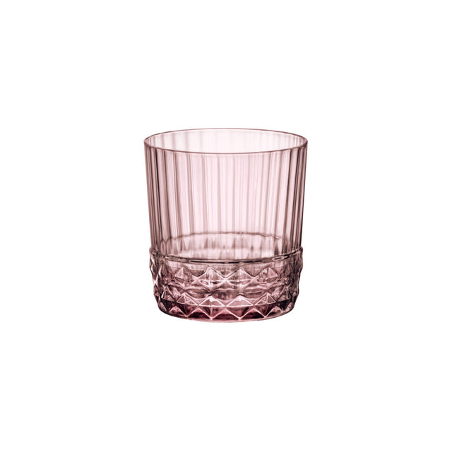 America 20's - Dof 370Ml Lilac Rose from Bormioli Rocco. Fine rim, made out of Glass and sold in boxes of 6. Hospitality quality at wholesale price with The Flying Fork!