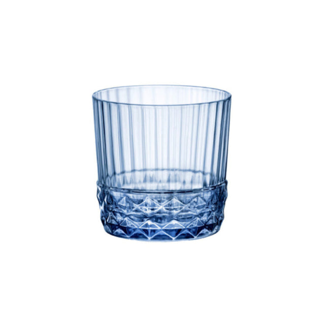 America 20's - Rocks 300Ml Sapphire Blue from Bormioli Rocco. Fine rim, made out of Glass and sold in boxes of 6. Hospitality quality at wholesale price with The Flying Fork!
