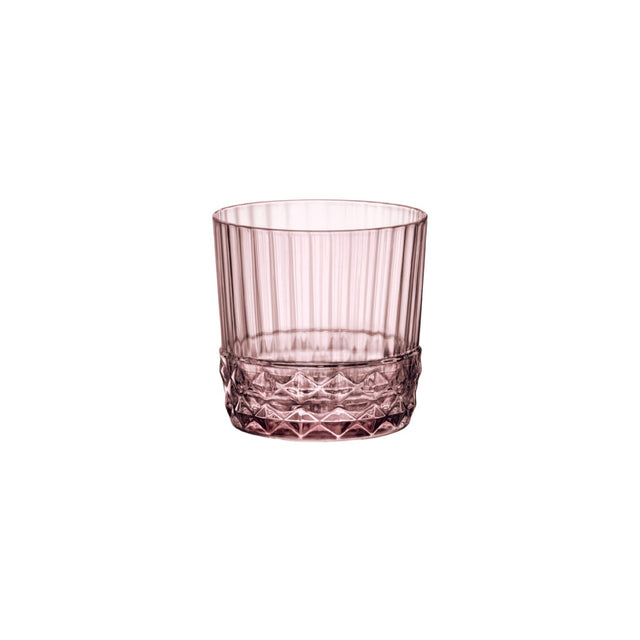 America 20's - Rocks 300Ml Lilac Rose from Bormioli Rocco. Fine rim, made out of Glass and sold in boxes of 6. Hospitality quality at wholesale price with The Flying Fork!