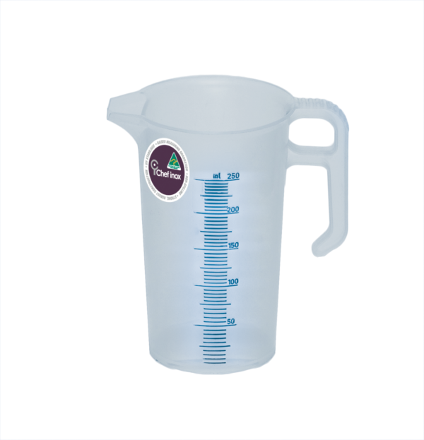 Thermo Measuring Jug - 0.25L, Blue from Chef Inox. made out of Polypropylene and sold in boxes of 1. Hospitality quality at wholesale price with The Flying Fork!