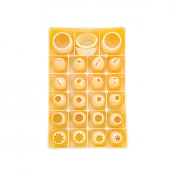 22pc Thermo Small Tip Piping Set from Thermohauser. made out of Polypropylene and sold in boxes of 1. Hospitality quality at wholesale price with The Flying Fork!