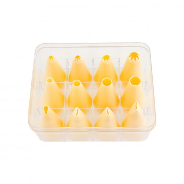 12pc Thermo Small Piping Set (4 Star, 4 Hole, 4 Garnish) from Thermohauser. made out of Polypropylene and sold in boxes of 1. Hospitality quality at wholesale price with The Flying Fork!