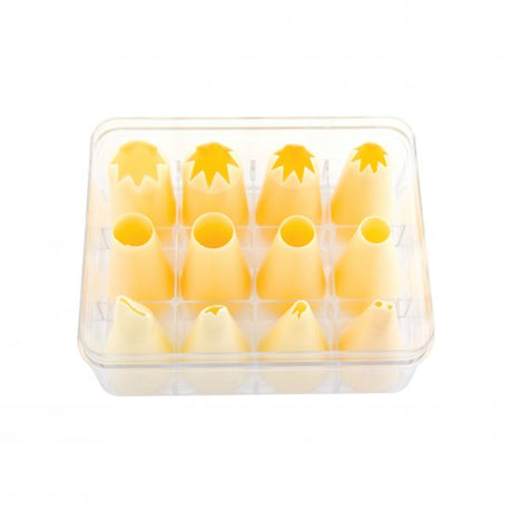 12pc Thermo Large Piping Set (4 Star, 4 Hole, 4 Garnish) from Thermohauser. made out of Polypropylene and sold in boxes of 1. Hospitality quality at wholesale price with The Flying Fork!