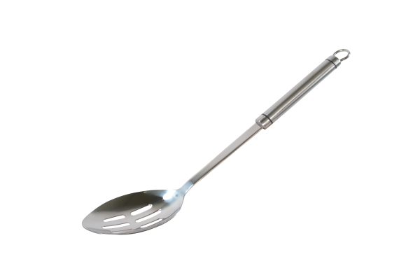 Spoon Slotted - Stainless Steel, Milano from Chef Inox. made out of Stainless Steel and sold in boxes of 6. Hospitality quality at wholesale price with The Flying Fork!