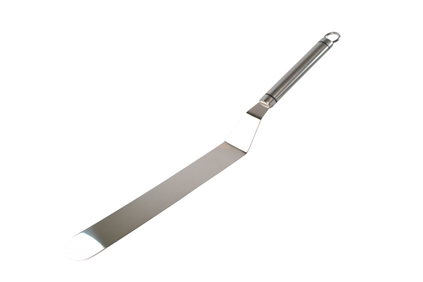 Cranked Spatula - Stainless Steel, Milano from Chef Inox. Cranked, made out of Stainless Steel and sold in boxes of 6. Hospitality quality at wholesale price with The Flying Fork!