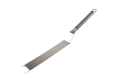 Cranked Spatula - Stainless Steel, Milano from Chef Inox. Cranked, made out of Stainless Steel and sold in boxes of 6. Hospitality quality at wholesale price with The Flying Fork!