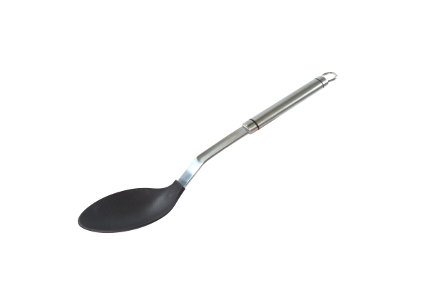 Solid Spoon - Non-Stick, Milano from Chef Inox. Non-Stick, made out of Stainless Steel and sold in boxes of 6. Hospitality quality at wholesale price with The Flying Fork!