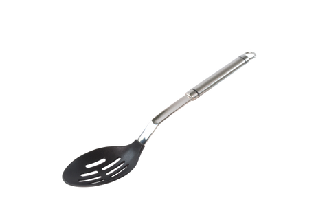 Slotted Spoon - Non-Stick, Milano from Chef Inox. Non-Stick, made out of Stainless Steel and sold in boxes of 6. Hospitality quality at wholesale price with The Flying Fork!