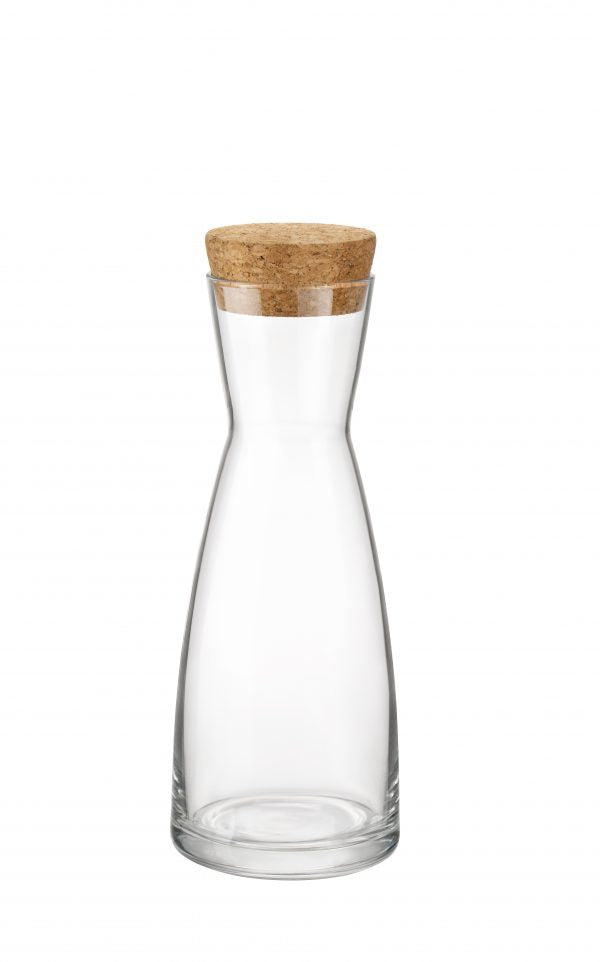 Carafe with Cork Lid - 415ml, Ypsilon from Bormioli Rocco. made out of Glass and sold in boxes of 6. Hospitality quality at wholesale price with The Flying Fork!