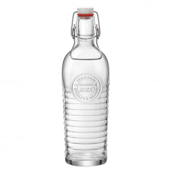 Bottle - 1200ml, Officina1825, Clear from Bormioli Rocco. made out of Glass and sold in boxes of 6. Hospitality quality at wholesale price with The Flying Fork!