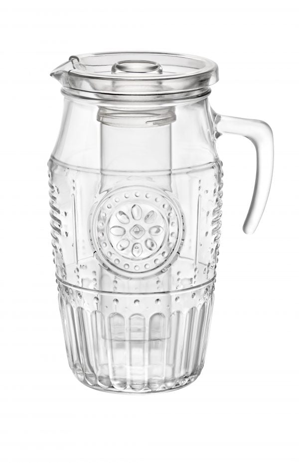 Water Pitcher - 1.8L, Romantic, Clear from Bormioli Rocco. made out of Glass and sold in boxes of 6. Hospitality quality at wholesale price with The Flying Fork!