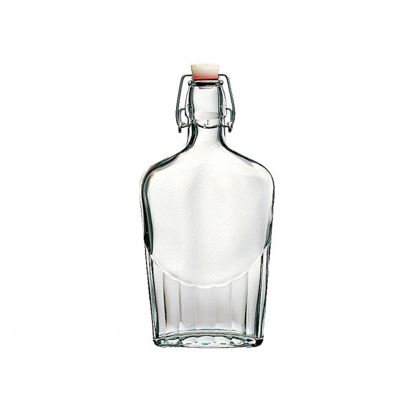 Pocket Flask - 0.5L, Fiaschetta from Bormioli Rocco. made out of Glass and sold in boxes of 30. Hospitality quality at wholesale price with The Flying Fork!