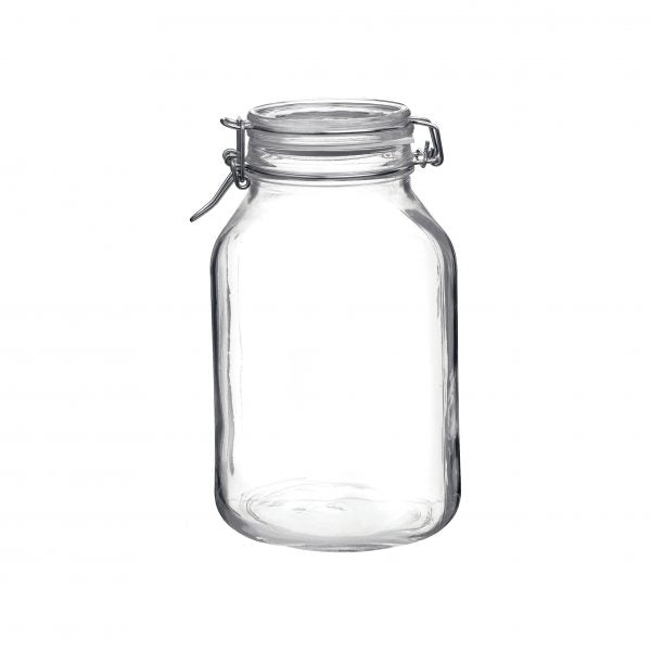 Fido Jar with Clear Lid - 3.04L from Bormioli Rocco. made out of Glass and sold in boxes of 6. Hospitality quality at wholesale price with The Flying Fork!