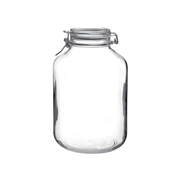 Fido Jar with Clear Lid - 4.88L from Bormioli Rocco. made out of Glass and sold in boxes of 6. Hospitality quality at wholesale price with The Flying Fork!