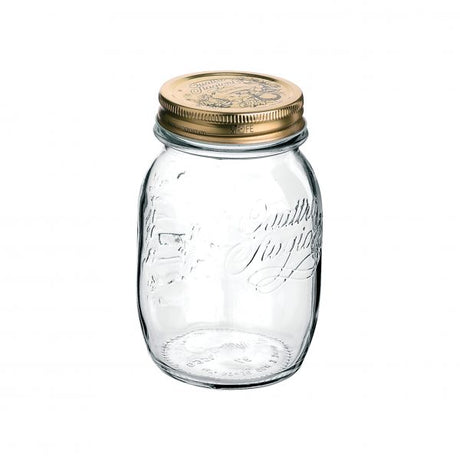 Jars with Lids Set of 4 - 90mm 0.5L, Quattro Stagioni from Bormioli Rocco. made out of Glass and sold in boxes of 1. Hospitality quality at wholesale price with The Flying Fork!