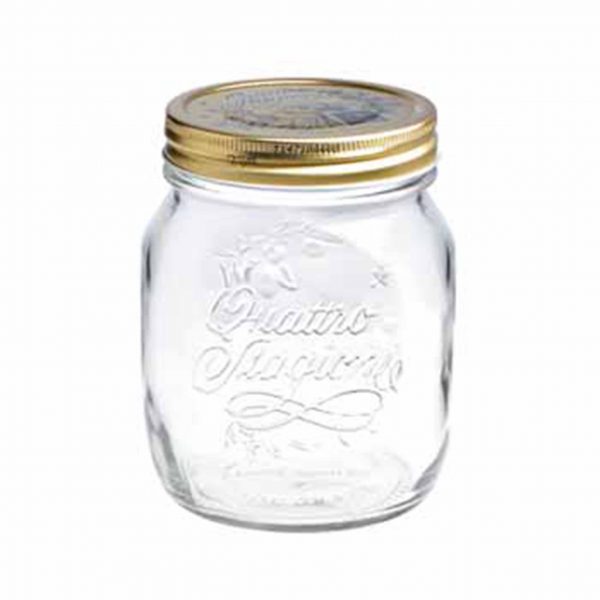 Jar with Lid - 700ml, Quattro Stagioni from Bormioli Rocco. made out of Glass and sold in boxes of 12. Hospitality quality at wholesale price with The Flying Fork!