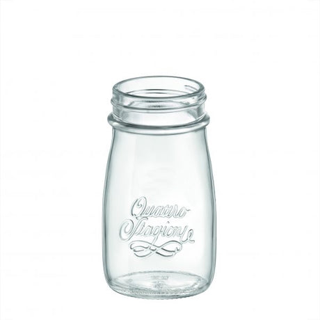 Bottle - 200ml, 64mmx166mm Lid, Quattro Stagioni from Bormioli Rocco. made out of Glass and sold in boxes of 12. Hospitality quality at wholesale price with The Flying Fork!