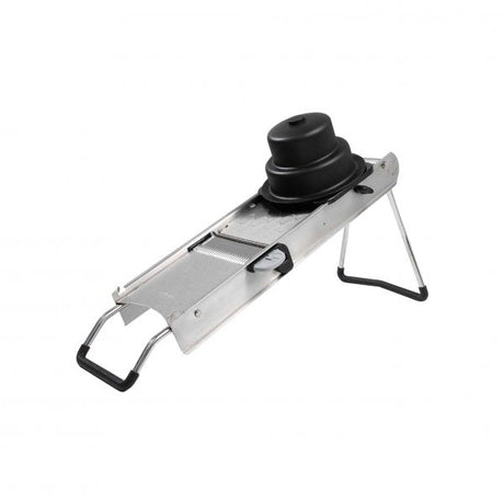 Access Mandoline With 2 Double Sided Blades & 4 10mm from De Buyer. made out of Stainless Steel 18/10 and sold in boxes of 1. Hospitality quality at wholesale price with The Flying Fork!