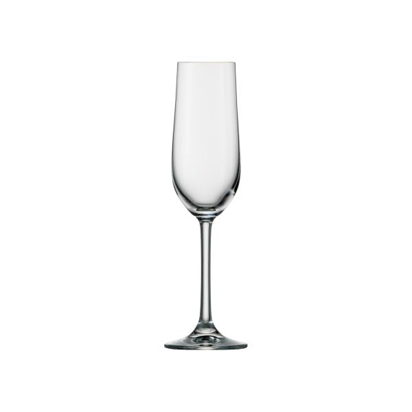 Flute Glass - 190ml, Classic from Stolzle. made out of Crystal Glass and sold in boxes of 24. Hospitality quality at wholesale price with The Flying Fork!