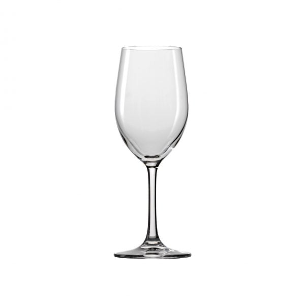 White Wine Glass - 305ml, Classic from Stolzle. made out of Crystal Glass and sold in boxes of 48. Hospitality quality at wholesale price with The Flying Fork!