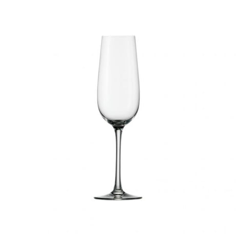 Flute Glass - 200ml, Weinland from Stolzle. made out of Crystal Glass and sold in boxes of 24. Hospitality quality at wholesale price with The Flying Fork!