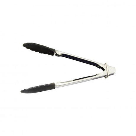 Utility Tong - 180mm, With Black Silicone Head from Chef Inox. made out of Silicone and sold in boxes of 1. Hospitality quality at wholesale price with The Flying Fork!
