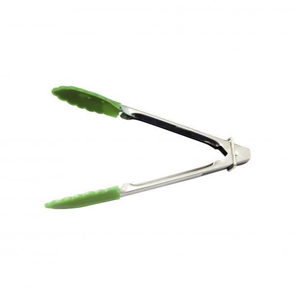Utility Tong - 180mm, With Green Silicone Head from Chef Inox. made out of Silicone and sold in boxes of 12. Hospitality quality at wholesale price with The Flying Fork!