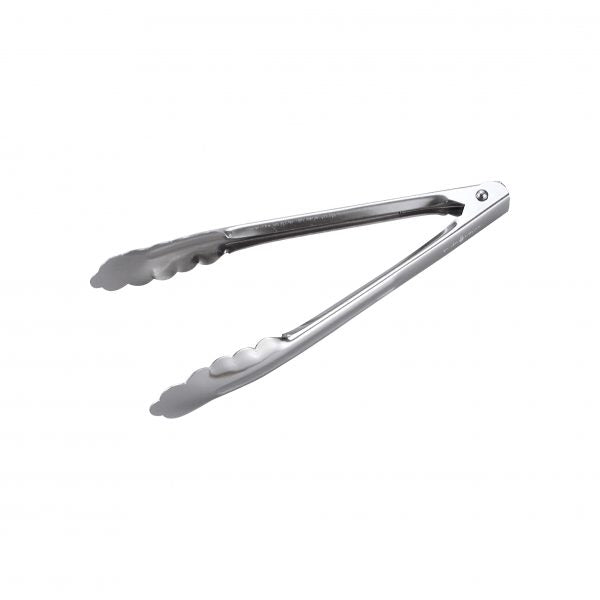 Utility Tong - 400mm, With Catch from Chef Inox. made out of Stainless Steel and sold in boxes of 12. Hospitality quality at wholesale price with The Flying Fork!