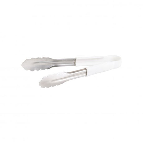 Utility Tong - 230mm, White from Chef Inox. made out of Stainless Steel and sold in boxes of 1. Hospitality quality at wholesale price with The Flying Fork!