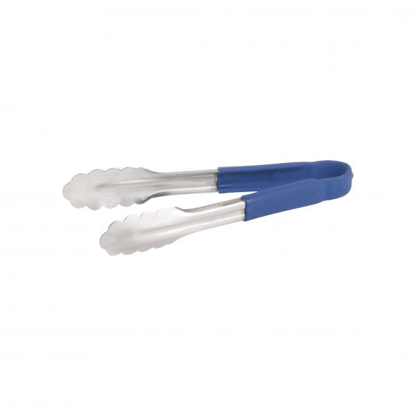 Utility Tong - 230mm, Blue from Chef Inox. made out of Stainless Steel and sold in boxes of 1. Hospitality quality at wholesale price with The Flying Fork!