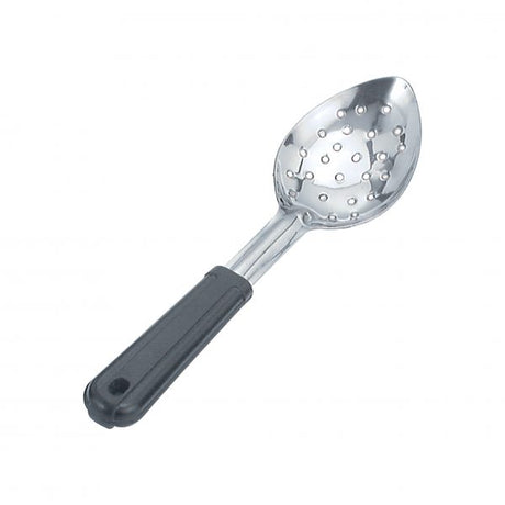 Perforated Basting Spoon - 11, Poly Handle from Chef Inox. Perforated, made out of Stainless Steel and sold in boxes of 12. Hospitality quality at wholesale price with The Flying Fork!
